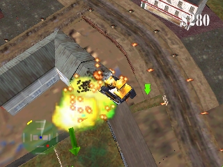 Blastdozer (Japan) In game screenshot